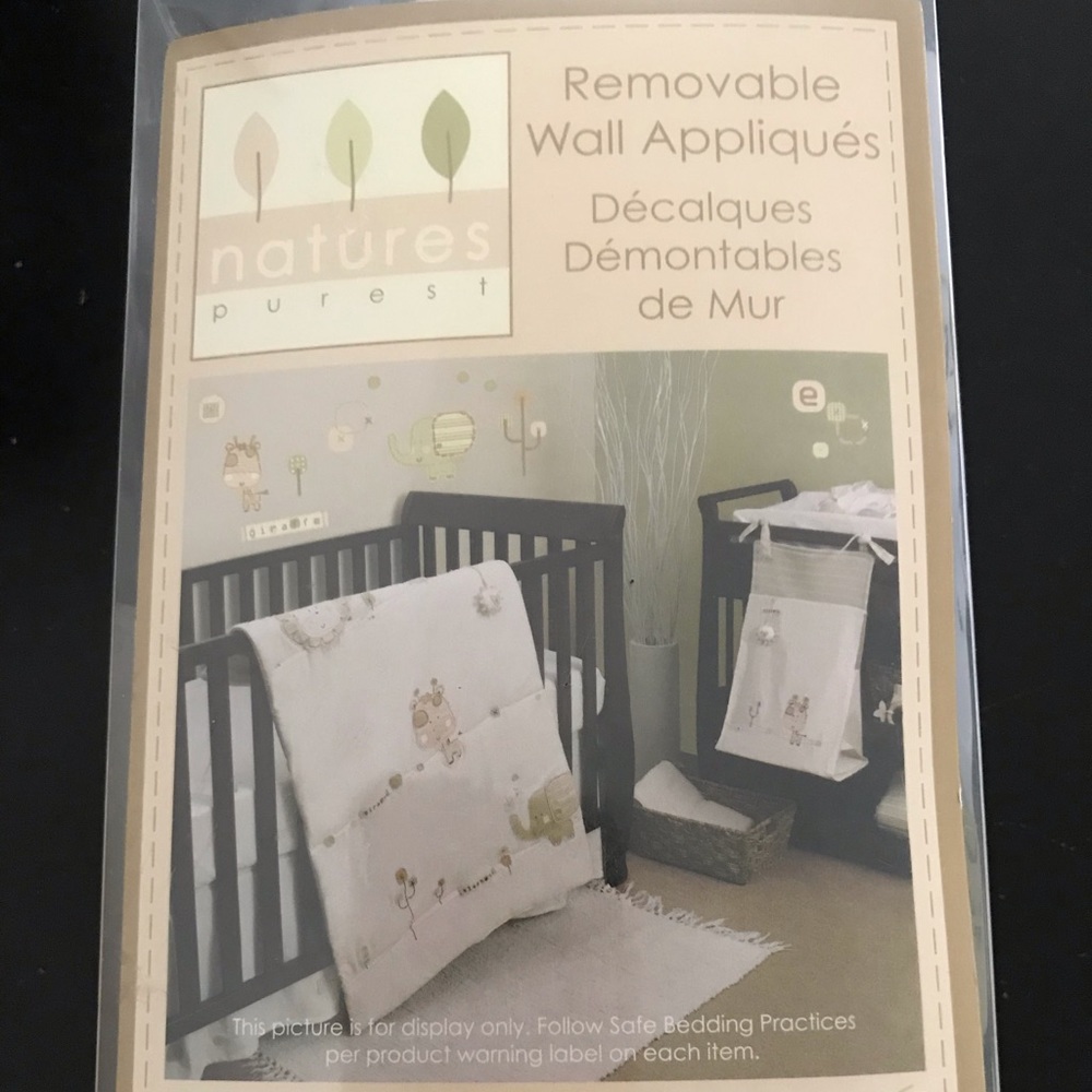 Removable wall apliques for nursery or play room